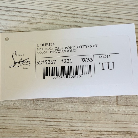 New Christian Louboutin Loubi54 Animal print mini bag wallet with chain - Picture 15 of 15